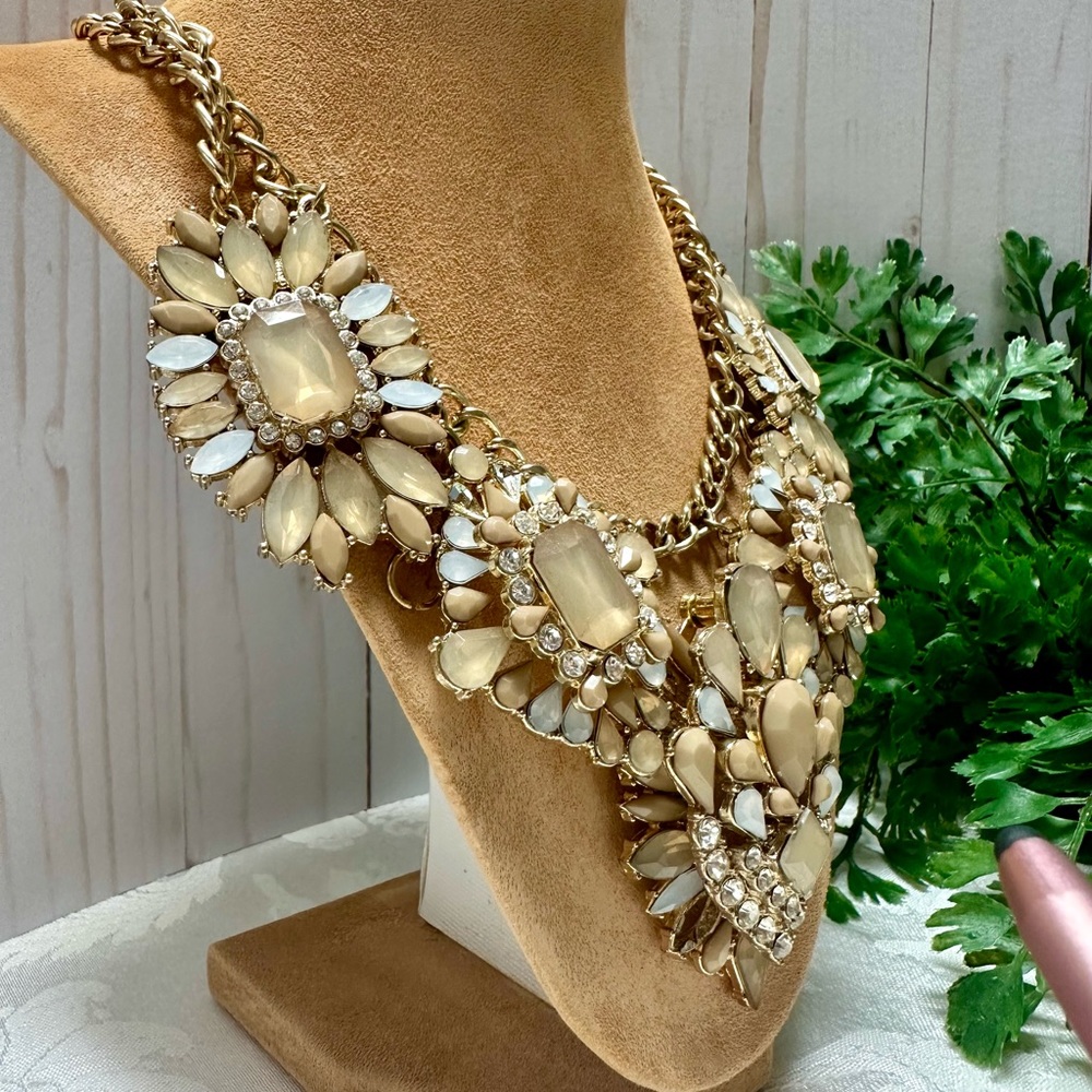 Multi Gem Statement Necklace - image 3